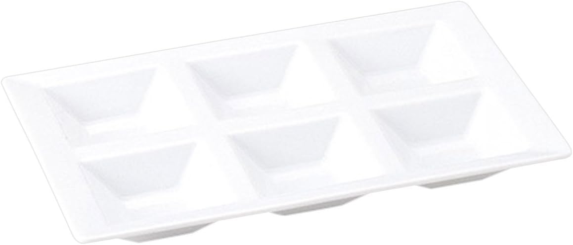 Koyo Pottery 14900094 Square 6 Row Dish