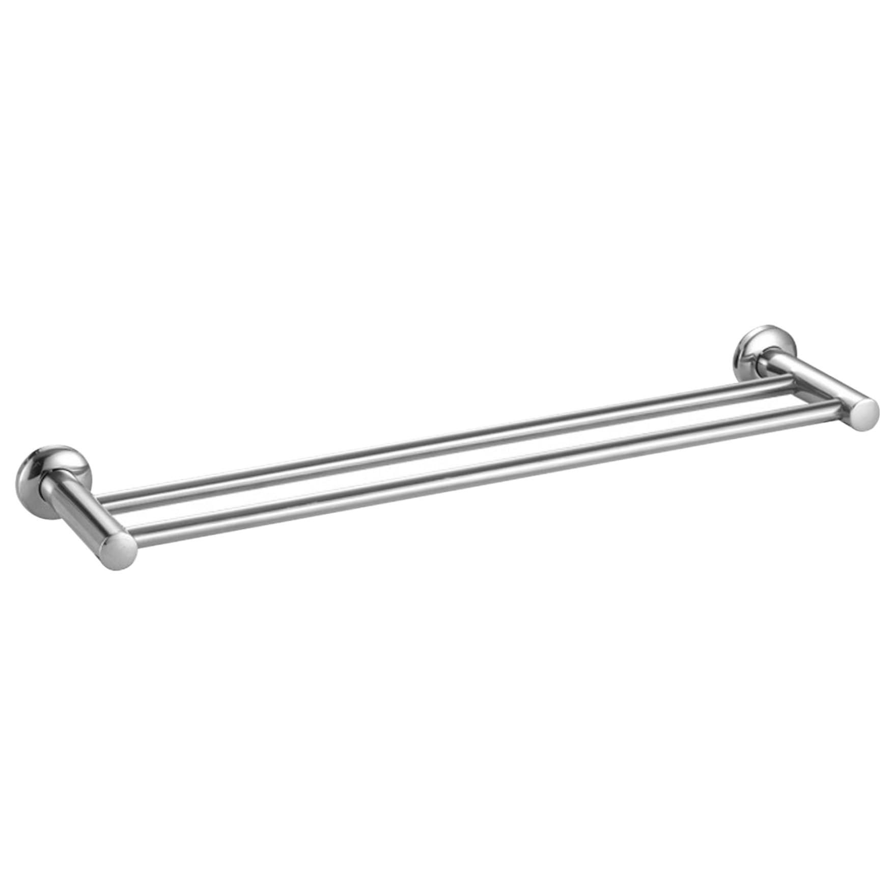 Double barre à serviettes porte-serviettes de bain mural en acier inoxydable robuste 20 pouces