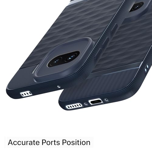 Image of Pikkme Back Cover for iQOO 15R 5G Camera Protection 3D Hexa Cube Design Silicone Protective Bumper Case (Blue)