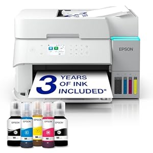 Epson EcoTank ET-3956 A4 Multifunction Air Print and Wi-Fi Ink Tank Printer with double sided printing, Up To 3 Years Of Ink Included