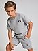 Cakaner Tween Boy's Casual 2 Piece Outfit Short Sleeve Crew Neck Top and Elastic Waist Shorts Size 11 12