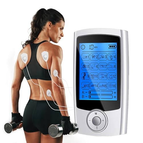Dual Channel TENS Machine, Smart TENS Units with 16 Modes and 20 Intensities