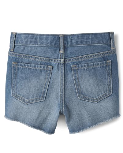 Image of The Children's Place Girls Denim Shortie Shorts