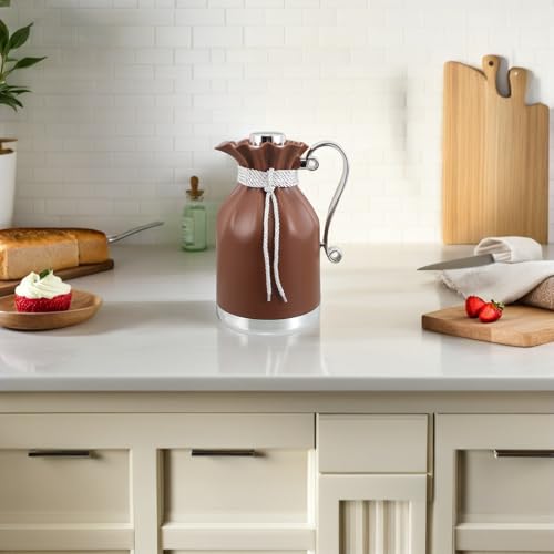 Botella térmica de gran capacidad 1l con interior de vidrio para café caliente 8
