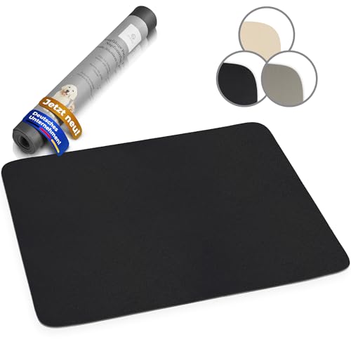 Miggo® Napfunterlage 70x100 cm Schwarz XXL – saugfähig...