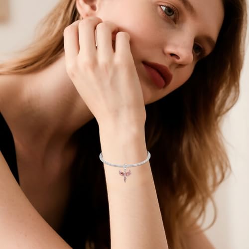 Phoenix Charms Beads for Bracelets 925 Sterling Silver Phoenix Dangle Pendant Bead Animal Jewelry Gifts for Women Bracelet&Necklace3