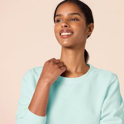 Image of Amazon Essentials Women's Fleece Crewneck Long Sleeve Pullover Sweatshirt (Available in Plus Size)