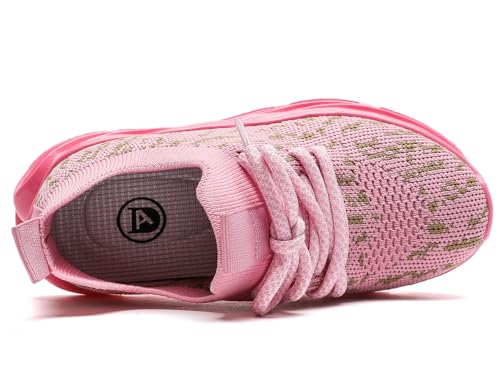 Image of DADAWEN Boys Girls Sneakers Kids Lightweight Breathable Tennis Shoes Strap Running Athletic Shoes for Toddler /Little Kid /Big Kid