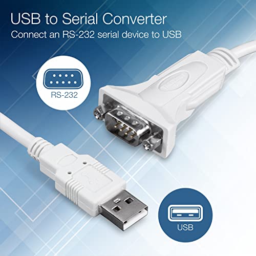 Image of TRENDnet USB to Serial Adapter, TU-S910, 3m (10 Feet), USB to RS-232 Serial Converter, Windows and Mac Compatible, White (Pack of 5)