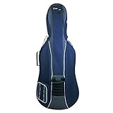 Tomandwill Classic - Funda para violonchelo 1/2, color azul marino y gris