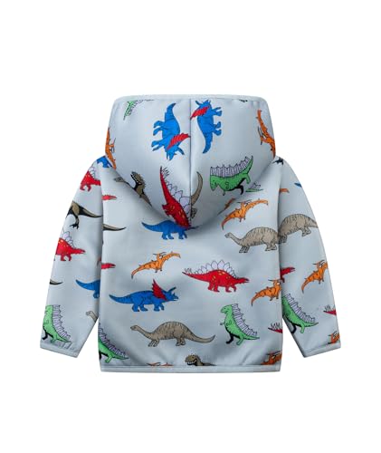 JACKETOWN Boys Girls Hoodie Sweatshirt Toddler Zip Up Fleece Sherpa Lined Jacket Thick Warm School Hooded Outerwear2