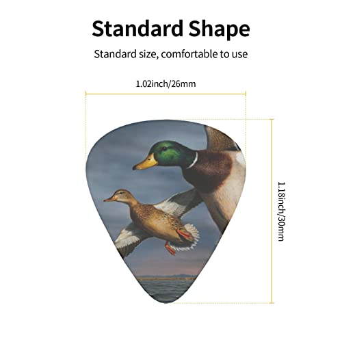 Pack de 12 médiators de guitare Canard colvert pour guitare électrique Guitare acoustique Diverses guitares - Les Beatles, Paul McCartney, John Lennon, RIngo Starr, George Harrison Pack de 12 médiators de guitare Canard colvert pour guitare électrique Guitare acoustique Diverses guitares – Image 4