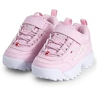 FILA Girl's Disruptor E F TDL Sneaker, Pink A Boo, 23.5 EU