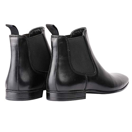 Image of Harrykson London Men's Constructed Black Leather Formal Boot