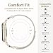 Getino Mesh Loop Compatible with Apple Watch Bands for Women 40mm 41mm 42mm 44mm 45mm 46mm 49mm 38mm Series 11 10 9 8 7 6 5 4 3 2 SE Ultra, Metal Stainless Steel Magnetic Strap iWatch Bands, Starlight