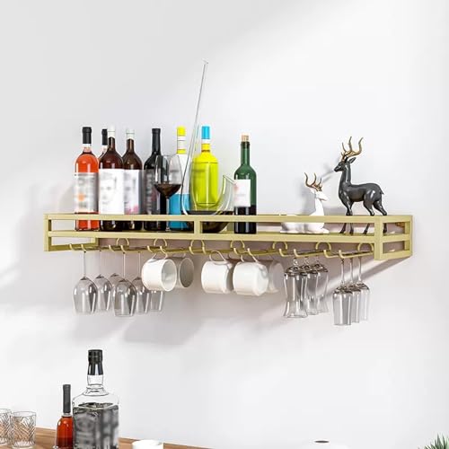 Étagère de bar murale et porte-bouteilles de vin pour des soirées conviviales