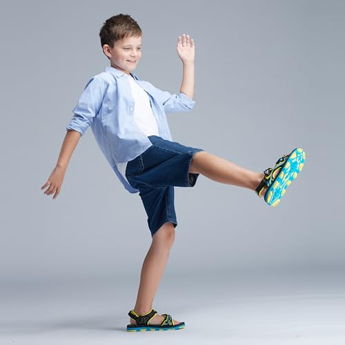 Image of Gold Pigeon Shoes Easy SNAP LOCK Outdoor Water Kids Toddler Sandals for Girls & Boys. Everyday, Vocation, Pool, Summer, Beach Essentials.
