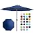 JEAREY 9FT Outdoor Patio Umbrella Outdoor Table Umbrella with Push Button Tilt and Crank, Market Umbrella 8 Sturdy Ribs UV Protection Waterproof for Garden, Deck, Backyard, Pool (Navy Blue)