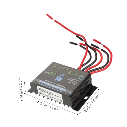 ORFOFE Wasserdichter Solarladeregler 12V 24V Pwm Solarregler Für Solarpanel Batterie Steuerung Mit Ip65 Schutz Und Überlade Kurzschluss Schutz Für Straßenlaternen Werbetafeln