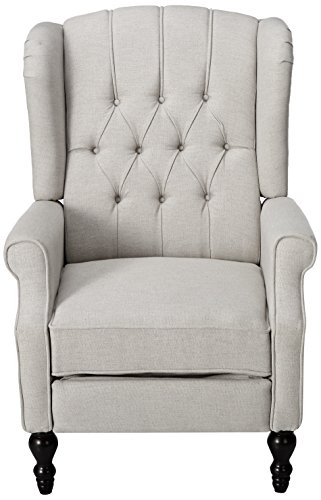 Christopher Knight Home Walter Fabric Recliner, Light Grey Dimensions: 34.75”D X 28.00”W X 41.25”H #TOP1