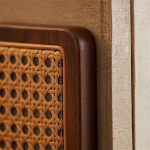 Sujetalibros de ratán estilo chino y separador de escritorio decorativo 5