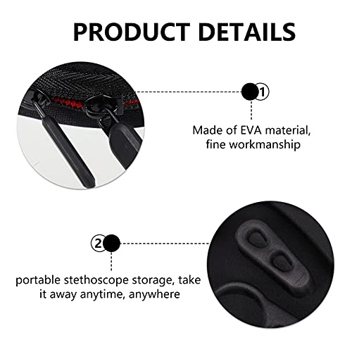 Scicalife Harde Stethoscoop Case Stethoscoop Draagtas Met Slot Inclusief Mesh Pocket voor Verpleegkundige Accessoires… - Image 6