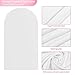 Wokceer 7.2FT Wedding Arch Backdrop Cover Spandex Fitted White Wedding Arch Covers Round Top Chiara Arches Backdrop Cover for Birthday Party Ceremony Banquet Decoration