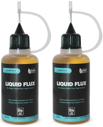 Image of Liquid Solder Flux Dropper (2x30ml) I RMA Liquid Solder Flux I Soldering Flux I Electrical Solder I No Clean Liquid Flux I Rosin Flux I Soldering Flux for Electronics I 2 Pcs