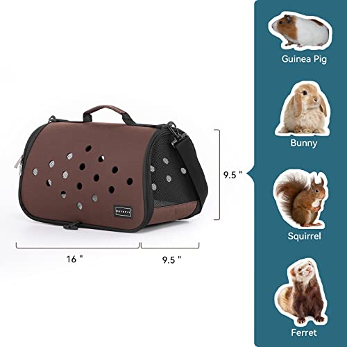Petsfit 16 X 9 X 9 Inches Rabbit Carrier, Portable Bunny Carrier With Ventilation Holes, Guinea Pig Carrier For Small Animals, Chinchilla, Hedgehog, Squirrel #TOP7