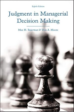 Book cover Judgment in Managerial Decision Making