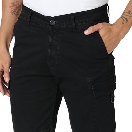 Image of Spykar Men's Regular Cargo Pants