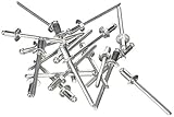 Diámetro: 4 mm STANLEY 1-PAA52T - Remaches de aluminio 4 x 3mm (20 u.)