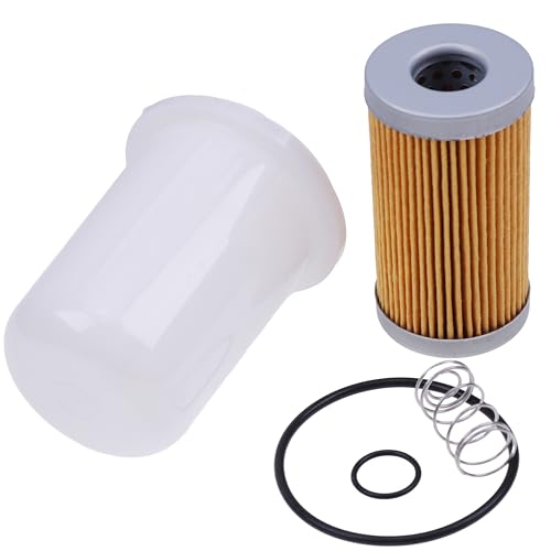 SUKATC 87300041 84477366 Fuel Filter with O-Rings Compatible with Ford