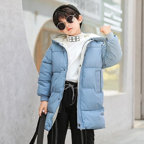 Boys Girl's Winter Long Coat Parka Kids Warm Hooded Puffer Jacket Kids Lightweight Down Winter Coats for Toddler Girls3