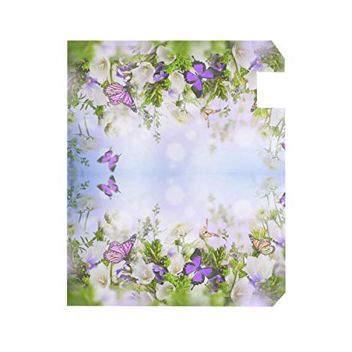 Woor Butterfly Flying Flowers Garden Magnetic Mailbox Cover Mailwraps Garden Yard Home Decor For Outside Standard Size-18"X 20.8" #TOP2