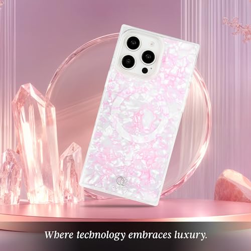 Image of COCOMII Rectangle for iPhone 16 Pro Max Case, Hot Pink Opal