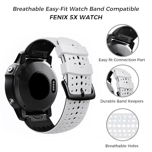 Bracelet Fenix 7X 26 mm silicone de remplacement - 4