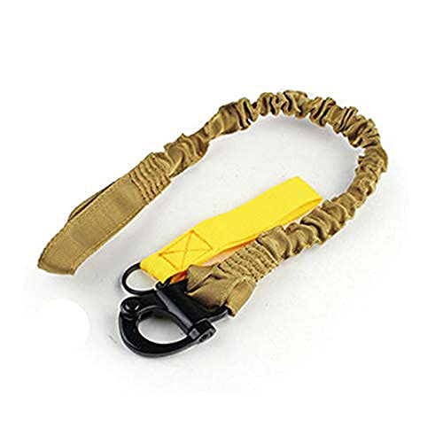 H World EU Tactique Multi-Usage Réglable Relâche Rapide Sangle De Sécurité Rétractable Sangle pour Sports De Plein Air Airsoft Randonnée Tan Cover