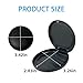 Maoerdental 2 Pack Orthodontic Retainer Case with Solid Color,Simple Aligner Case for Invisalign,Night Mouth Guard Case, Retainer Holder(Black)