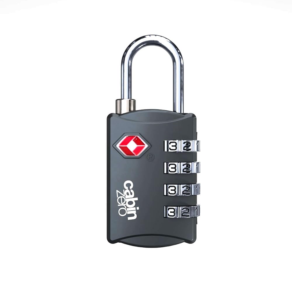 Cabinzero TSA Travel Lock Padlock Travel Goods cz-tsalock Dial Lock Bag Accessory Key (Gray)