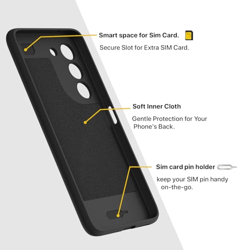 Image of Pikkme Back Cover for Redmi 15 5G Camera Protection 3D Hexa Cube Design Silicone Protective Bumper Case (Black)