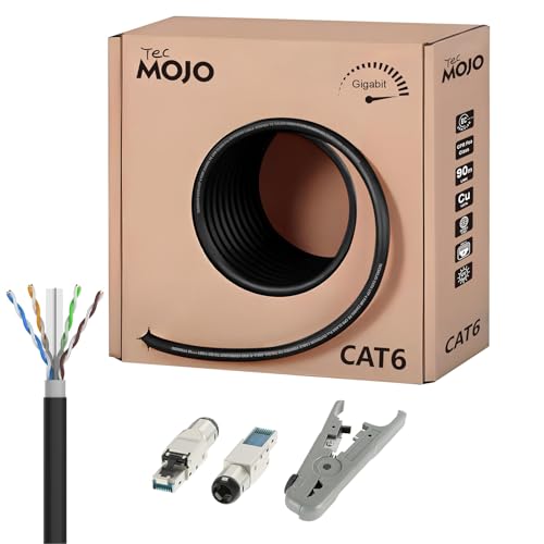 Tecmojo CAT6 UTP Outdoor 30M, Gigabit LAN Ethernet Network B