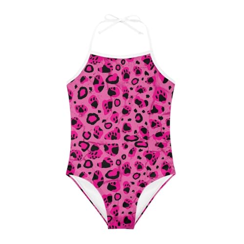 Image of ELEQIN Cartoon Animal Cute Girls One Piece Swimsuit Adjustable Swimwear for 3Y-10Y