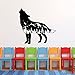 Wilderness Scene Wolf Tier Wandaufkleber Dschungel Tier Wolf Zoo Wandtattoo Vinyl Dekorative Wandtattoo A1 35x34cm