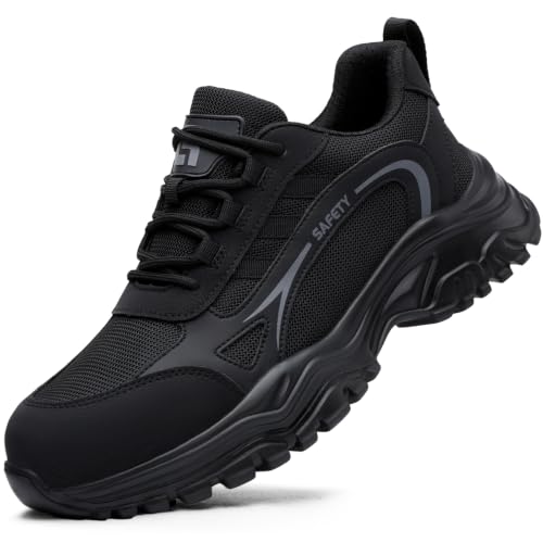 Image of Steel Toe Shoes for Men Women Lightweight Work Shoes Men Breathable Safety Shoe