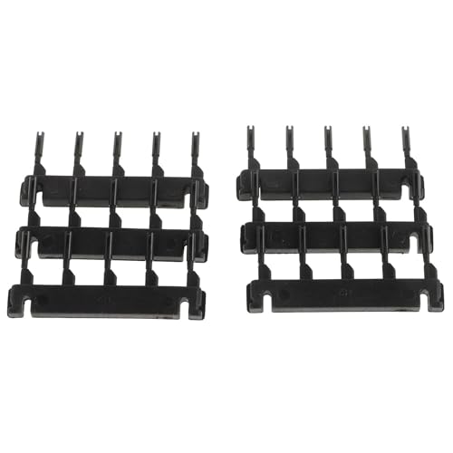 Herramienta 6D de segunda generación con 40 pinzas de plástico negro para extensiones de pelo Lurrose