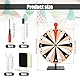 Diegimr 40cm Großes Glücksrad Set, Tisch Glücksrad mit 24 Fächern Tombola Glücksrad mit Ständer Roulette Rad für Karneval Messen Glücksrad-Spiele (Orange & Schwarz)