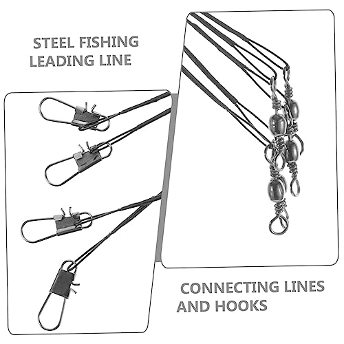 100 piezas línea trenzada fluorocarbono para pesca miniatura 4