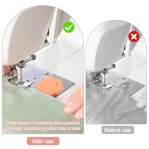 TNEDFOD 3 Stück Magnetische Nahtführungen mit Skala, Magnetischer Nahtführer, Nähmaschinen Zubehör, Magnetic Seam Guide für Präzises Nähen und Säumen, Abnehmbare Magnetische Nähzubehör für nähmaschine