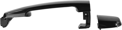 Miniatura 437 de TRQ Manija de la puerta exterior trasera izquierda del lado del conductor negra compatible con Honda Civic 2001-2005